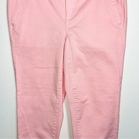 Torrid Pink Mid-rise Stretch Twill Chino Skinny Cropped Pants 10 Women’s - Picture 5 of 14